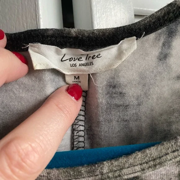 Super soft black and white tie dye dress/tunic - Picture 3 of 4